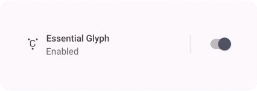 essential glyph